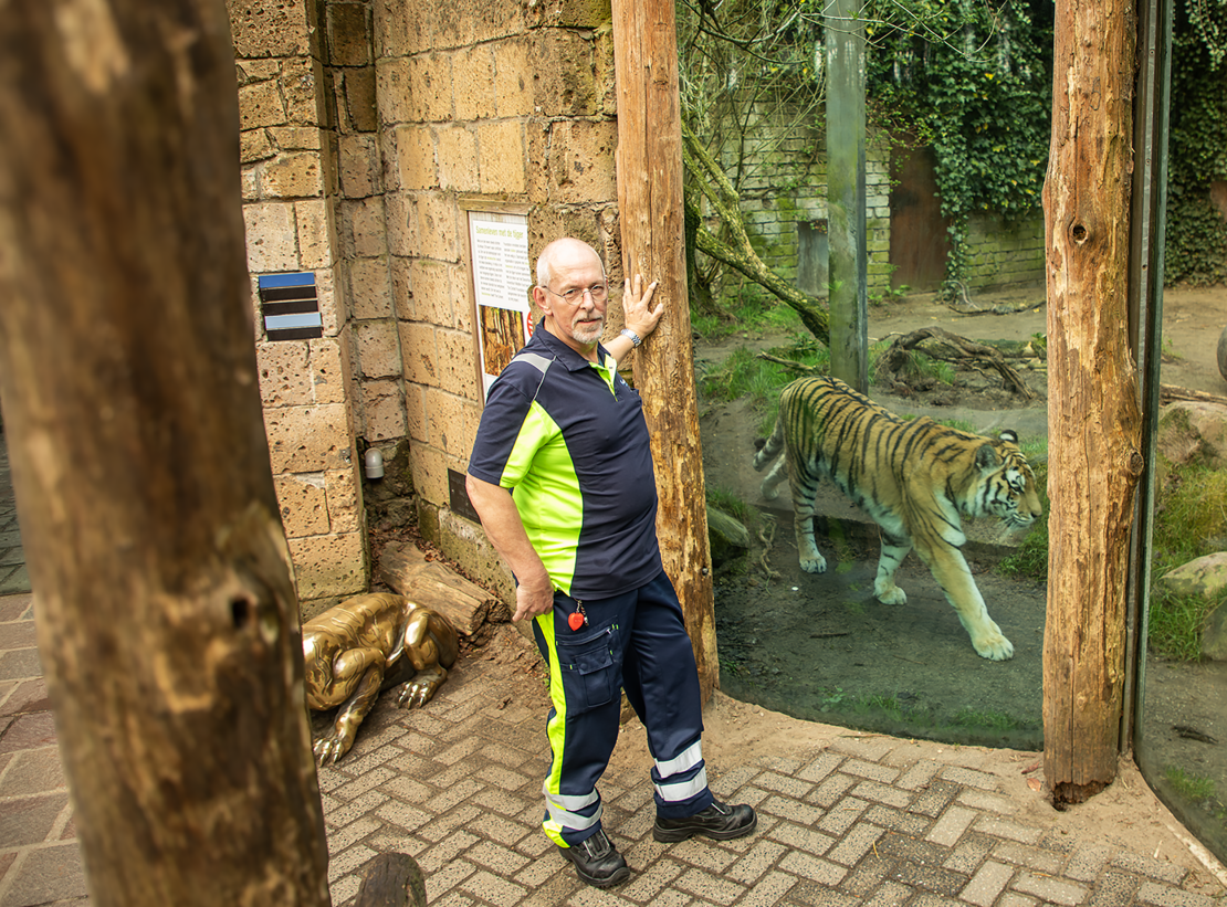 Erwin werkt als EHBO-er in Dierenpark Amersfoort